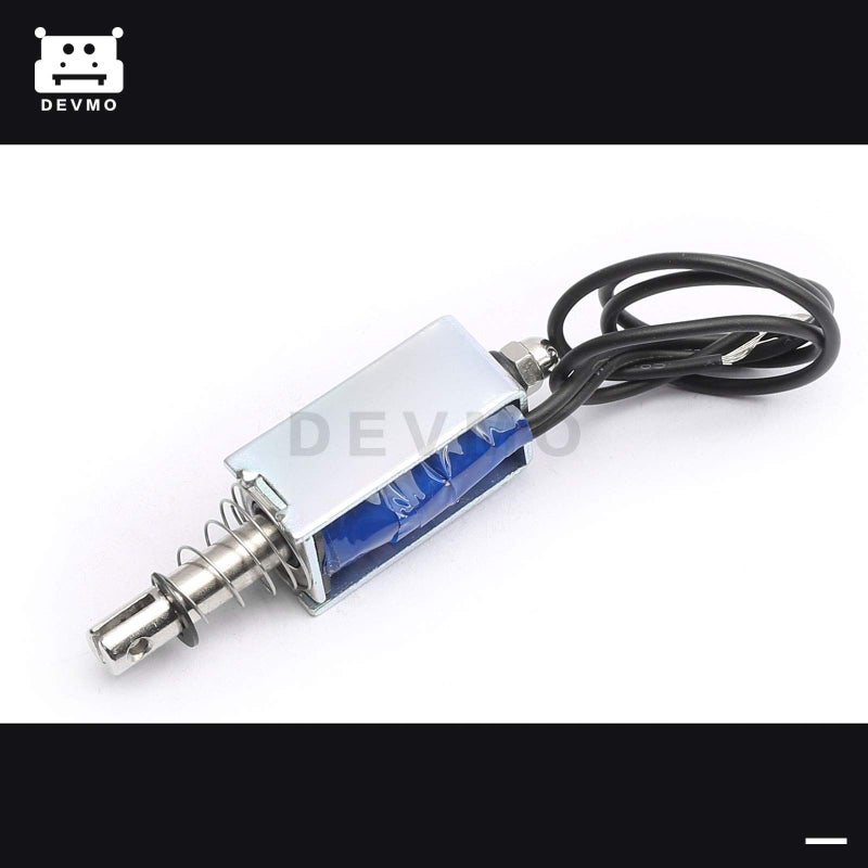 DEVMO JF-0530B DC12V 300mA 5N/10mm Pull-Push-Type DC Linear Motion Solenoid Electromagnet - Image 3